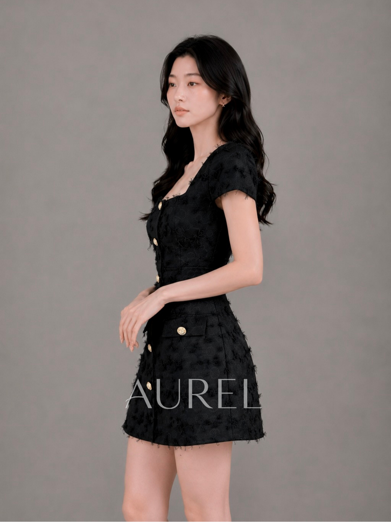 M8062 Elodie Textured Dress