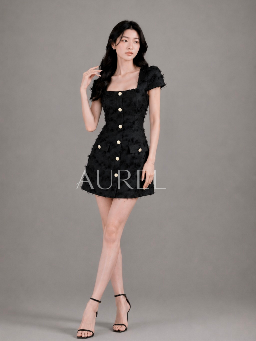 M8062 Elodie Textured Dress