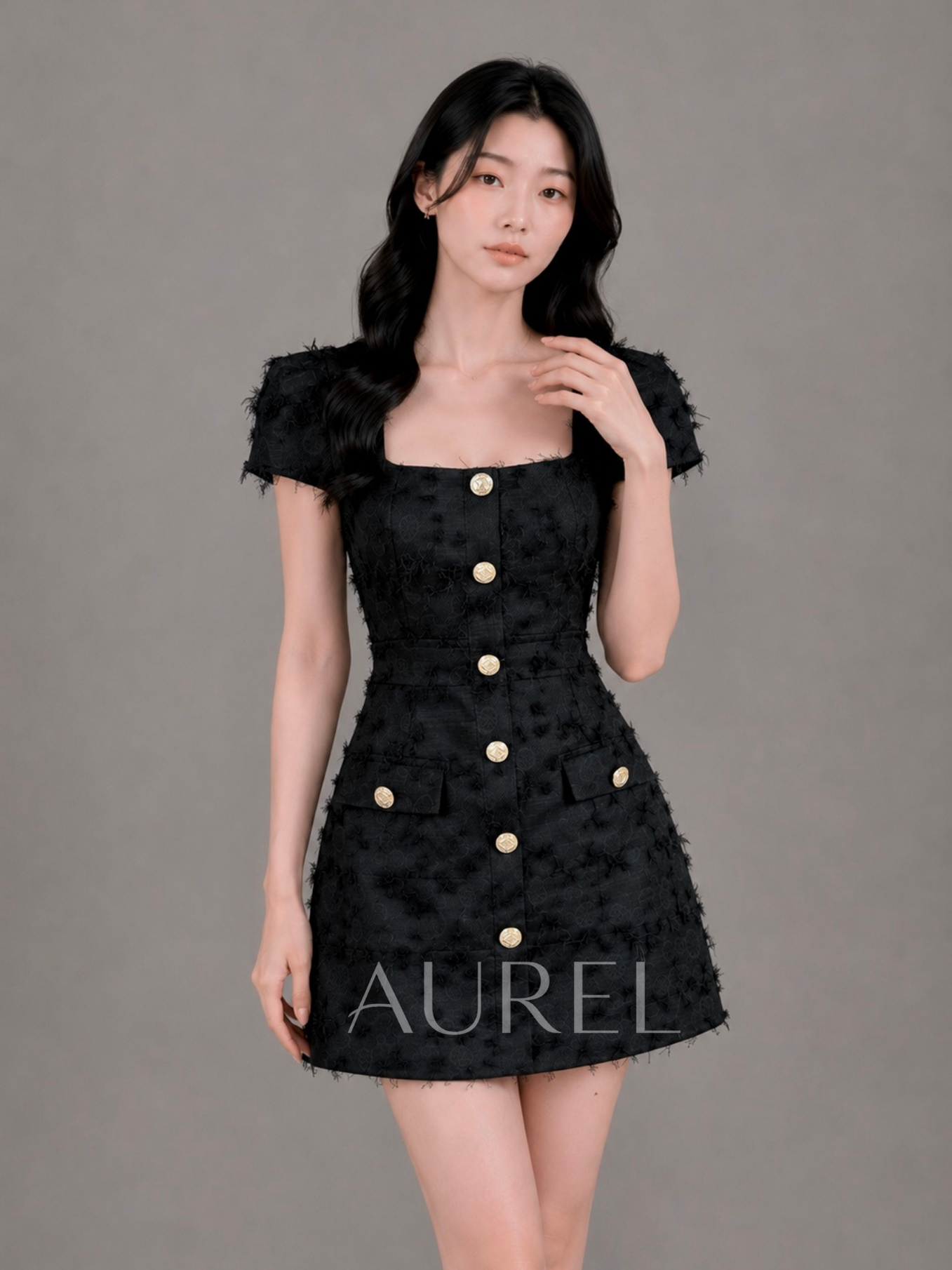 M8062 Elodie Textured Dress