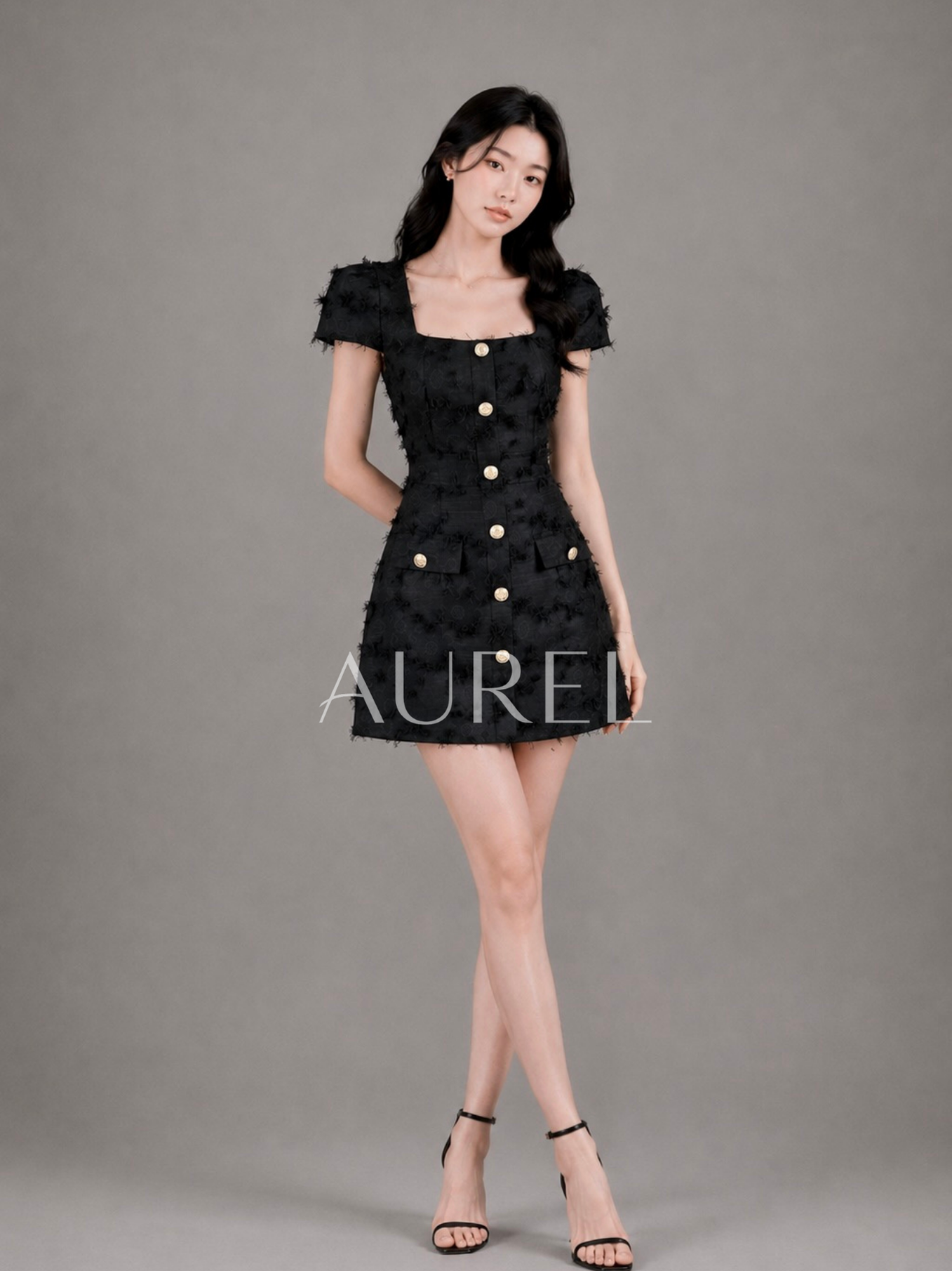 M8062 Elodie Textured Dress