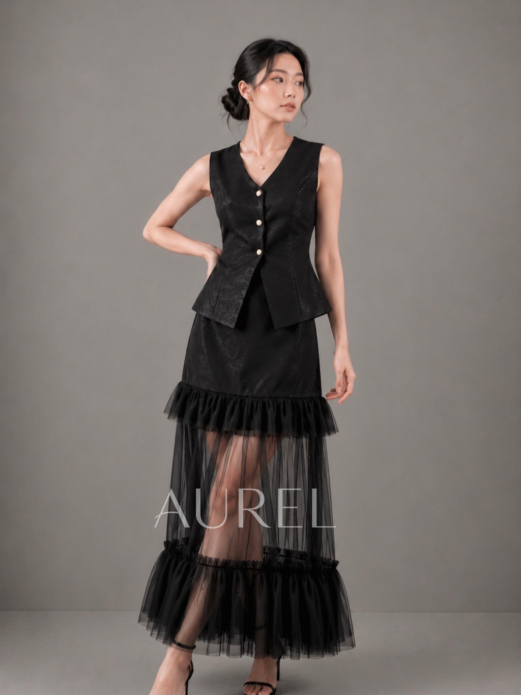 M8053 Aveline Tulle Co-ord Set