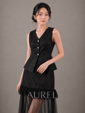 M8053 Aveline Tulle Co-ord Set (Black)