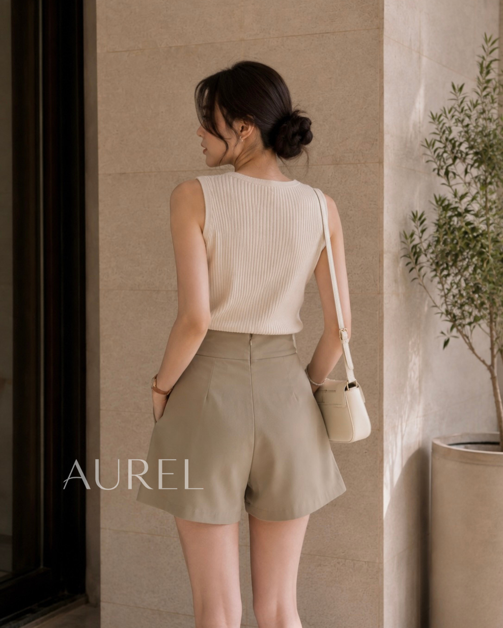 Sienna Skort (Light Khaki)