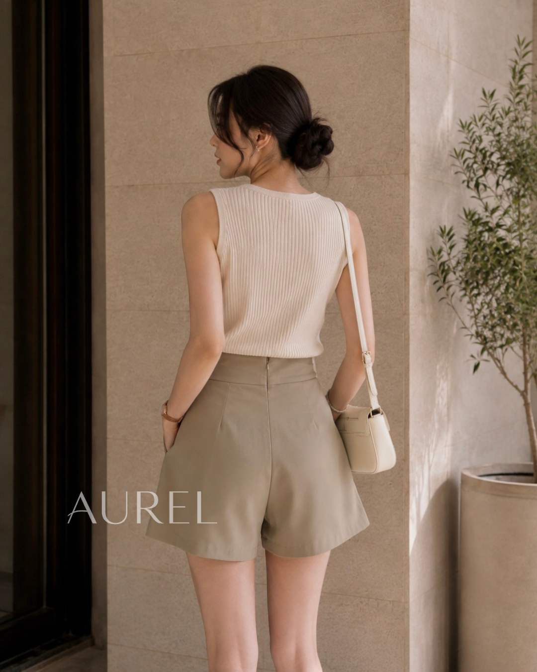 Sienna Skort (Light Khaki)