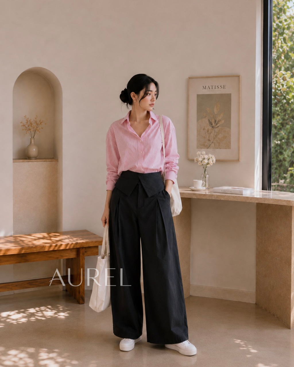 Evre Curved Pants (Black)