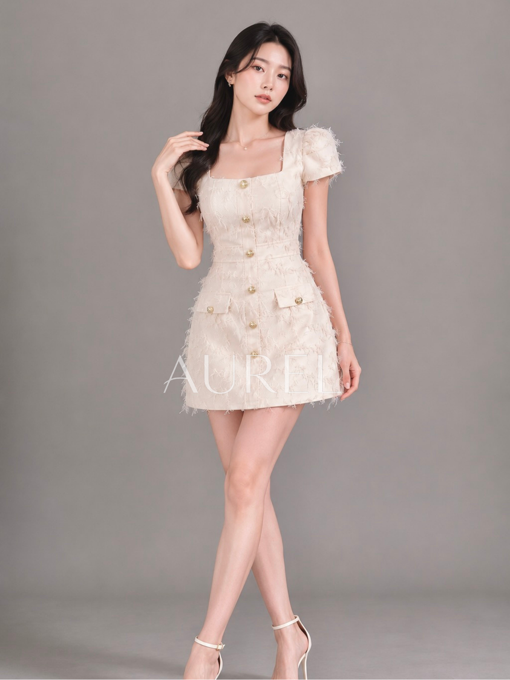 M8062 Elodie Textured Dress