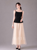 C2835 Aurora Tulle Set - Classic Black / Champagne Beige