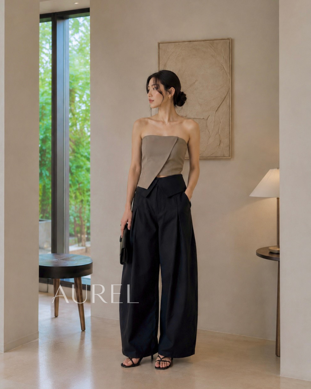 Evre Curved Pants (Black)