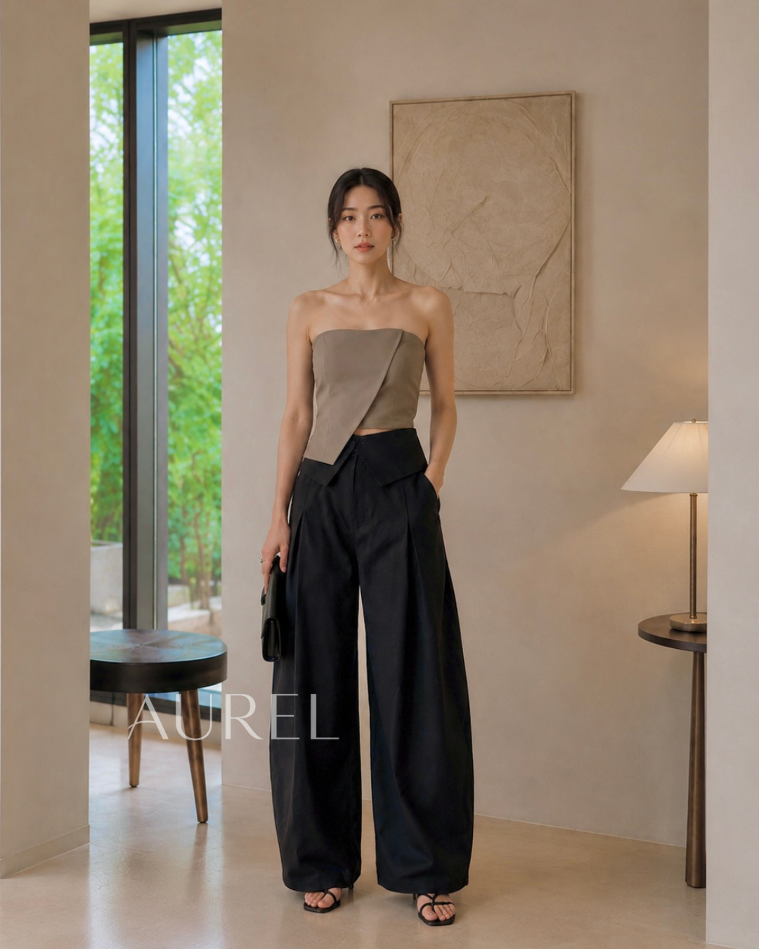 Evre Curved Pants (Black)